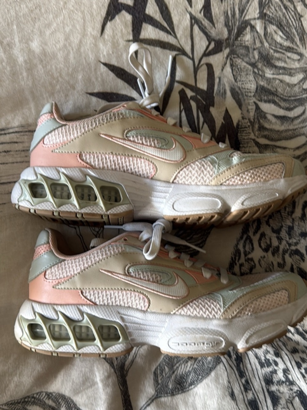 Nike Women’s Pink, Cream and Light Green Sneakers